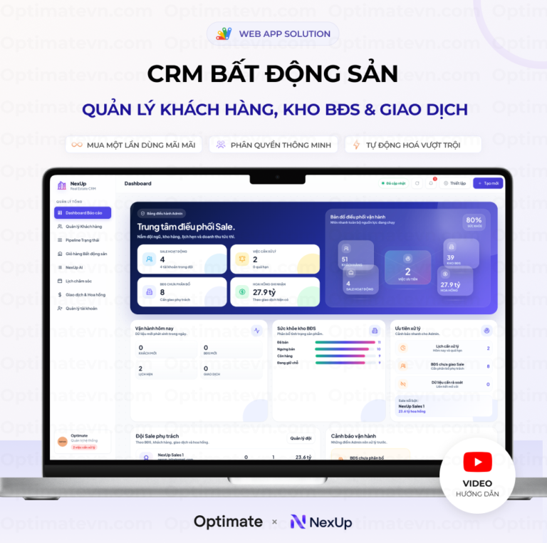 Quản Lý Khách Hàng Bất Động Sản - Web App